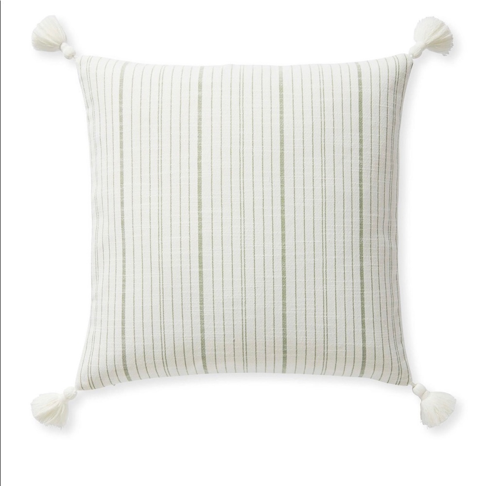 Serena & Lily Surf Stripe Pillow Covers (2) NWT